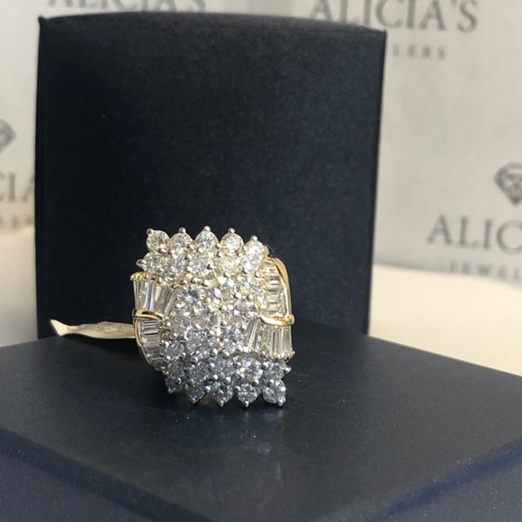 Diamond Cluster Ring - Picture 3 of 12